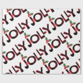 Jolly Kerstmis Cadeaupapier (Vlak)