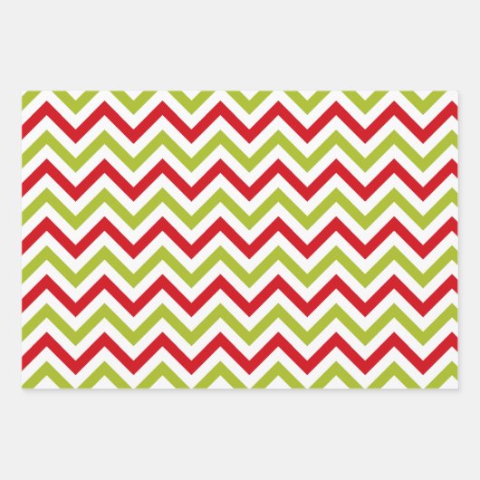 Jolly Kerstrood en groene feestdag Inpakpapier Vel (Voorkant 2)