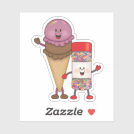 Jolly Kins ijs en strooien Sticker