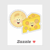 Jolly Kins kaas en crackers Sticker (Vel)