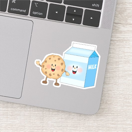 Jolly Kins koekjes en melk Sticker (Detail)