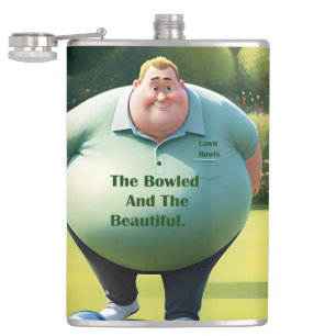 Jolly Lawn Bowler Man, Heupfles