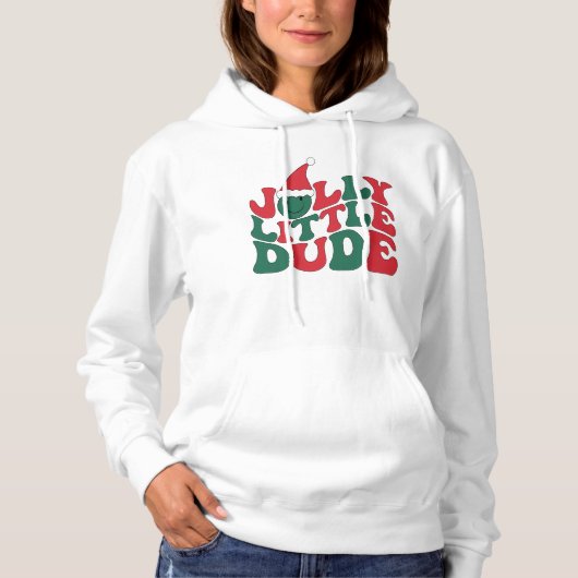Jolly Little Dude, Kerstmis Hoodie (Voorkant)