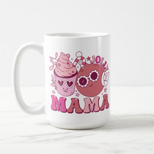 Jolly Mama Kerst Drink Koffie Mok (Links)
