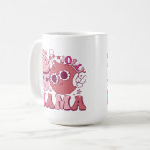 Jolly Mama Noël Boire du café Mug (Devant gauche)