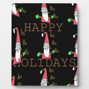 Jolly Mouse Santa: een leuke vakantie-illustratie. Fotoplaat