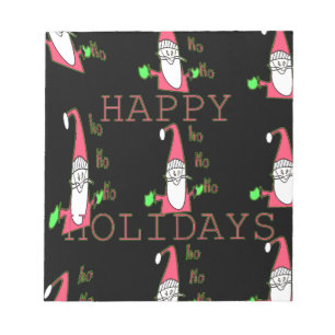 Jolly Mouse Santa: een leuke vakantie-illustratie. Notitieblok