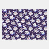 Jolly Noël Hiver Enveloppement Papier Set de 3 (Devant)