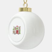 Jolly Nurse, Halloween Classic T-shirt Keramische Bal Ornament (Rechts)