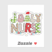 Jolly Nurse, Halloween Classic T-shirt Sticker (Vel)
