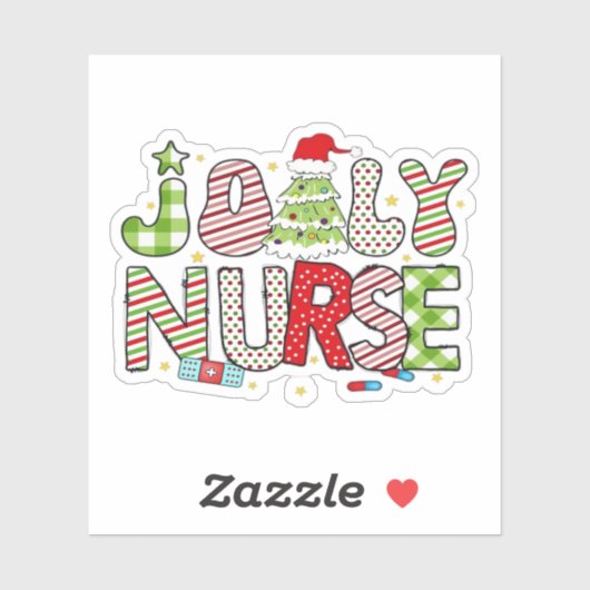 Jolly Nurse, Halloween Classic T-shirt Sticker (Vel)