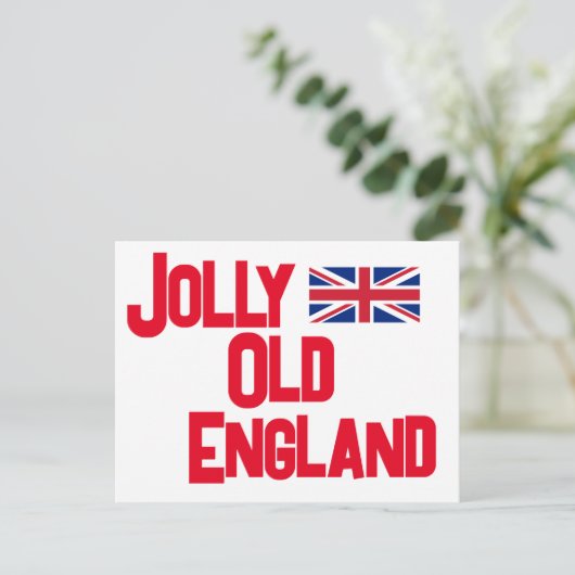 Jolly Old England Briefkaart (Staand voorkant)