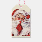 Jolly Old Saint Nicholas Santa Claus Sh-h-h Cadeaulabel (Voorkant)