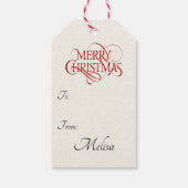 Jolly Old Saint Nicholas Santa Claus Sh-h-h Cadeaulabel (Achterkant)