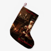 Jolly Old Saint Nick Kleine Kerstsok (Voorkant (Hangend))