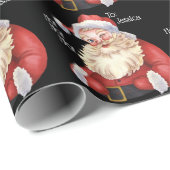 Jolly Old Santa Claus Personalized Wrapping Paper Cadeaupapier (Rol Hoek)