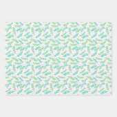 Jolly Old St. Nick, Kerstversieringen en Holly Inpakpapier Vel (Voorkant 3)