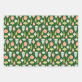 Jolly Old St. Nick, Kerstversieringen en Holly Inpakpapier Vel (Voorkant 2)