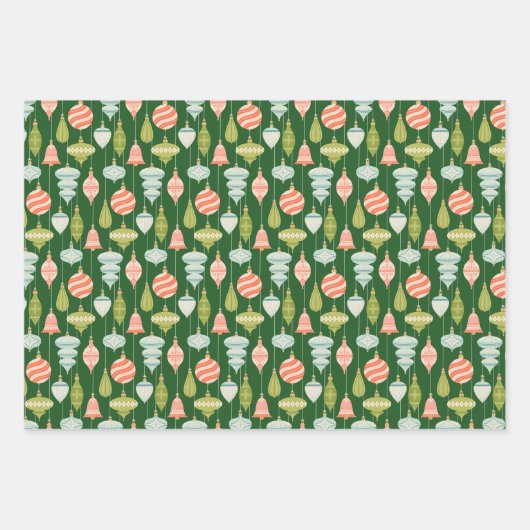 Jolly Old St. Nick, Kerstversieringen en Holly Inpakpapier Vel (Voorkant 2)