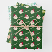 Jolly Old St. Nick, Kerstversieringen en Holly Inpakpapier Vel (In situ)