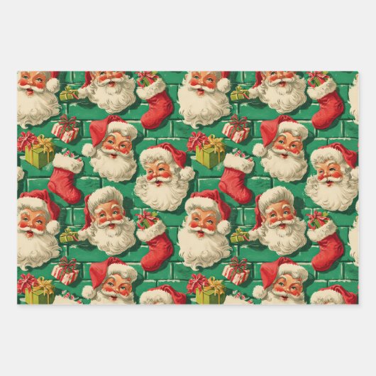 Jolly Old St. Nick's Inpakpapier Vel (Voorkant 3)