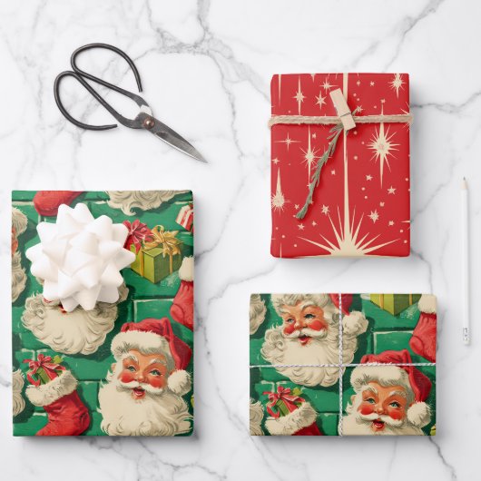 Jolly Old St. Nick's Inpakpapier Vel (Voorkant)