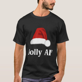 Jolly Op Kerstmis Santa Hat T-shirt