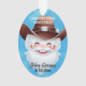 Jolly Père Noël dans un Casquette occidental Babys (dos)