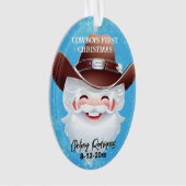 Jolly Père Noël dans un Casquette occidental Babys (devant)