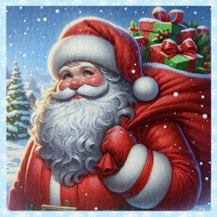 Jolly Père Noël Grand Puzzle