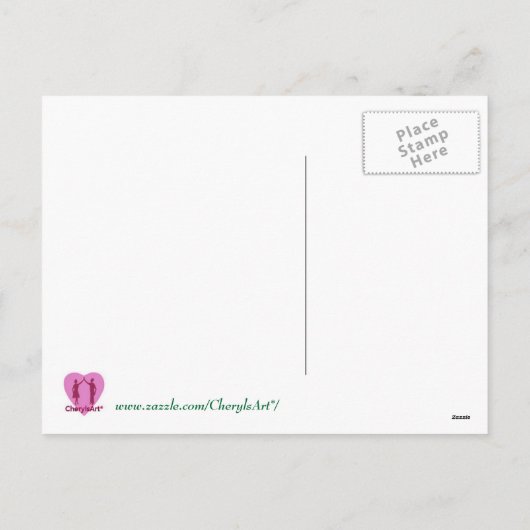 Jolly Père Noël Pointillisme Joyeuses cartes posta (Dos)