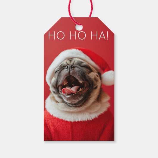 Jolly Pug Gift Label Cadeaulabel (Voorkant)