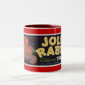 Jolly Rabbit Tomaten Tweekleurige Koffiemok (Center)