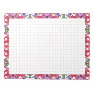 Jolly Red Christmas Fun Dot Grid Organizer Planner Notitieblok