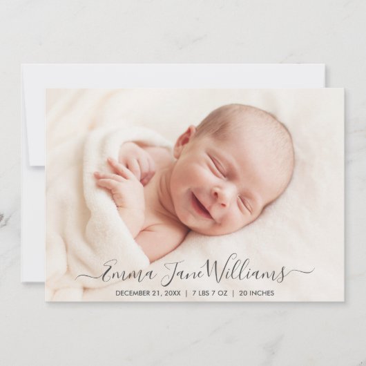 Jolly Red Green Faire-part de naissance à rayures (Devant)