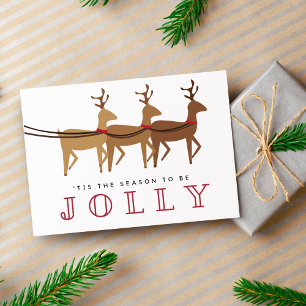 Jolly Rendier Kerstvakantie Feestdagenkaart
