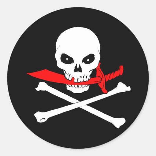 Jolly Roger (cutlass) Sticker (Voorkant)