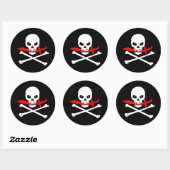 Jolly Roger (cutlass) Sticker (Vel)