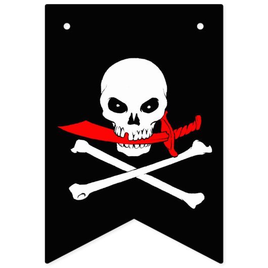 Jolly Roger (cutlass) Vlaggetjes (Eerste vlag)