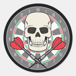 Jolly Roger Dartboard Sticker