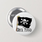 Jolly Roger Deck Hand Ronde Button 5,7 Cm (Voorkant /achterkant)
