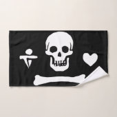 Jolly roger du drapeau de Stede Bonnet Pirate (Serviette à main)