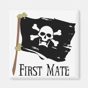 Jolly Roger eerste stuurman Magneet