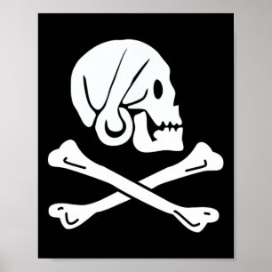 Jolly Roger Henry elke piratenvlag Poster