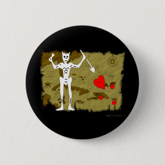 Jolly Roger Map #1 Ronde Button 5,7 Cm