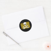 Jolly Roger Map #3 Ronde Sticker (Envelop)