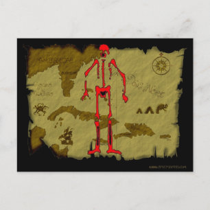Jolly Roger Map #6 Briefkaart