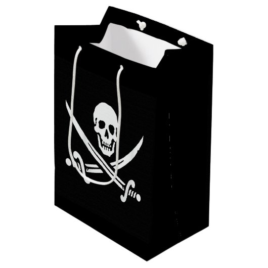 Jolly Roger Medium Cadeauzakje (Voorkant Gekanteld)