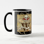 Jolly Roger Monogram Initiaal Mok (Links)