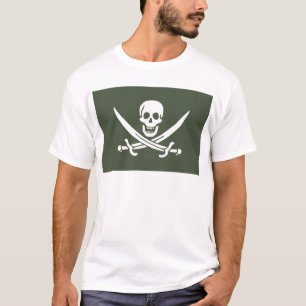 Jolly Roger of Calico Jack Rackham (groen) T-shirt